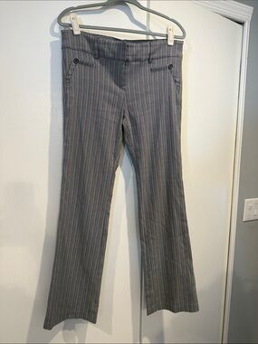 Joe B Gray Pinstripe Boot Cut Pants